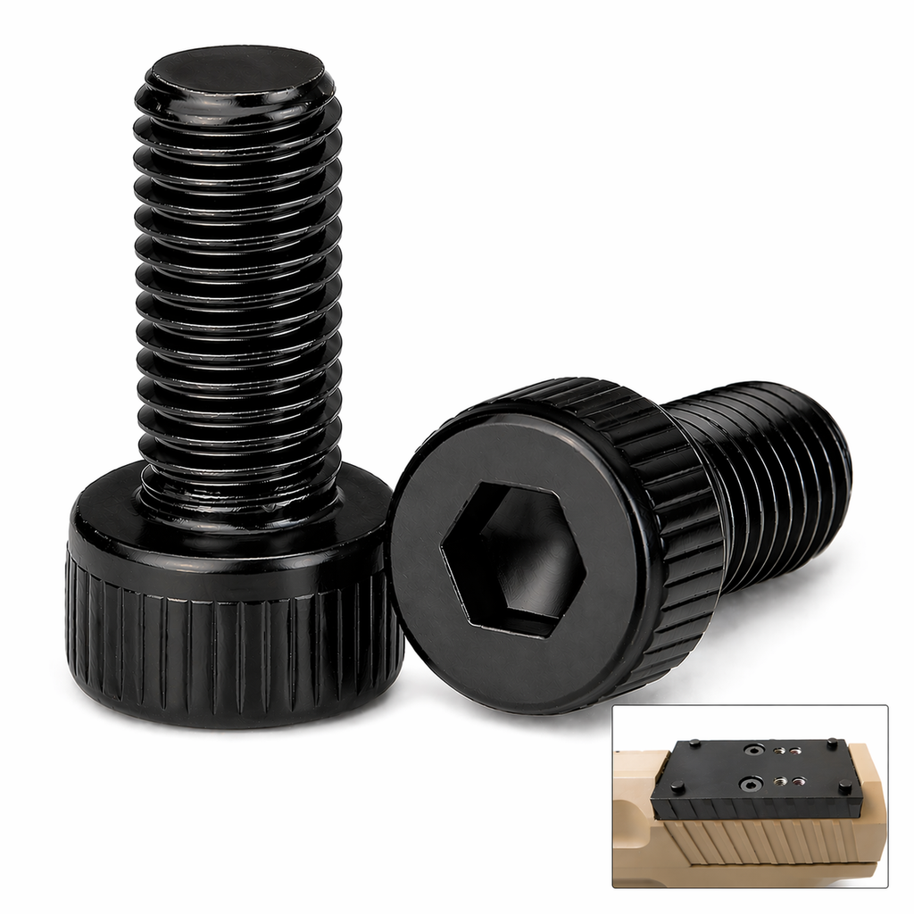 Optics Plate Mounting Screws for CANIK TP9SF / TP9SFX / TP9 Elite SC – Replacement Red Dot Plate Screw - 2 Pack