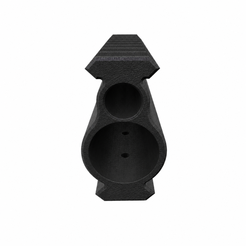 Dual Rail Scope & Light Mount for Crosman 2240, 20mm Weaver/Picatinny Compatible, Black Nylon Polymer - Made in USA