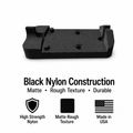 Optic Plate Adapter for Ruger Mark I, II, III, & IV - RMR Red Dot Mount - Nylon Polymer