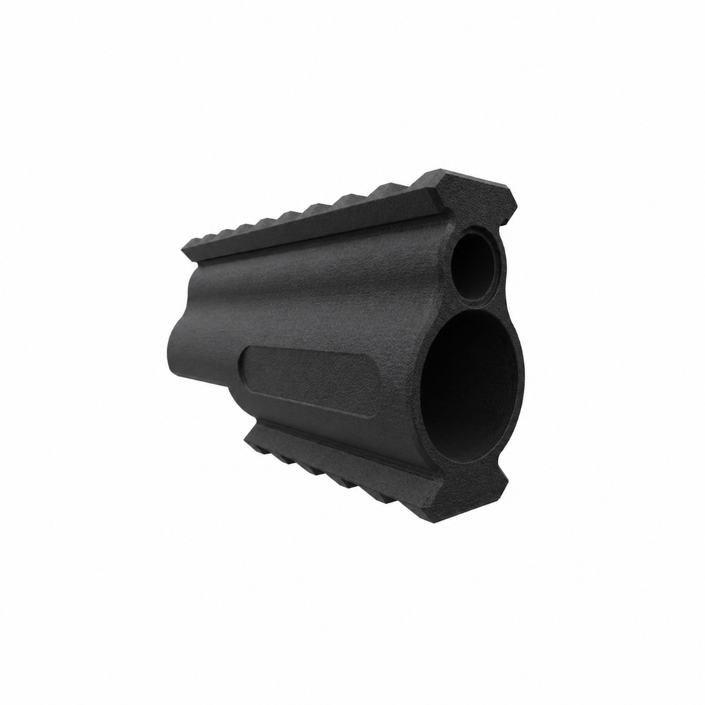 Dual Rail Scope & Light Mount for Crosman 2240, 20mm Weaver/Picatinny Compatible, Black Nylon Polymer - Made in USA