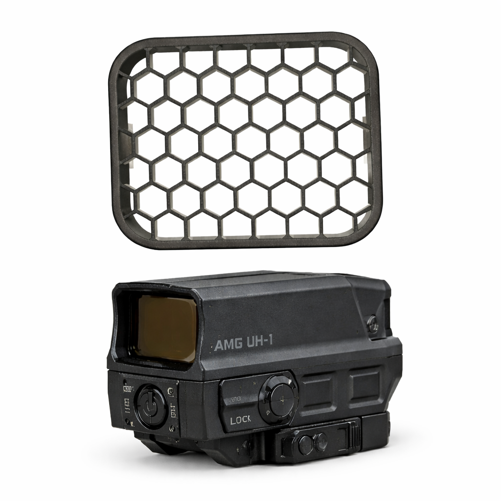 Killflash Compatible for Vortex AMG UH-1 | Holographic Red Dot Lens Cap | Hex Cover ARD Anti-Relective Device Optic - Nylon Polymer