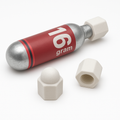 CO2 Cartridge Thread Protector Cap, 3/8"-24 NF, Fits 12g/16g Bike Inflator Cartridges, 3D‑Printed Plastic, 3‑Pack.