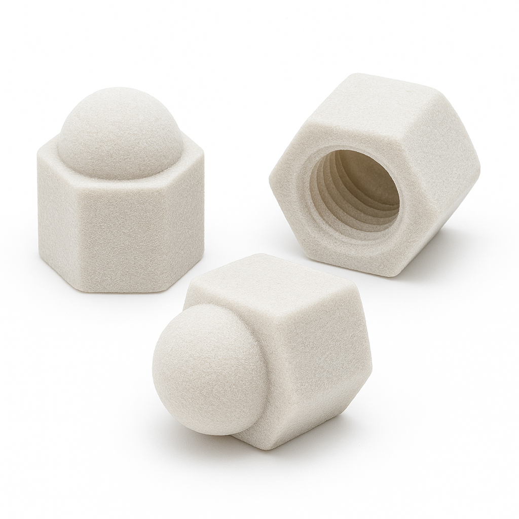 CO2 Cartridge Thread Protector Cap, 3/8"-24 NF, Fits 12g/16g Bike Inflator Cartridges, 3D‑Printed Plastic, 3‑Pack.