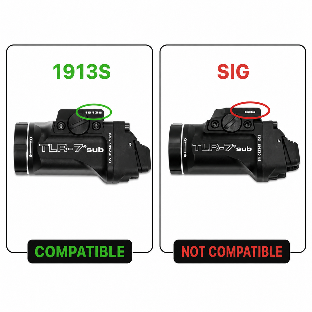 Replacement Mounting Key for TLR-7 Sub 1913 Rail Key fits SIG Sauer P365 X-Macro & P365 Fuse - Nylon Polymer