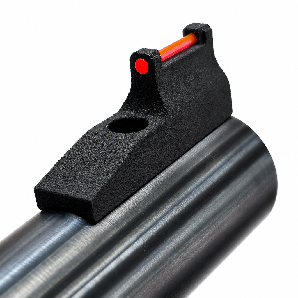 Fiber Optic Replacement Front Sight (Red) for Ruger Mark II, III, & IV 22/45 & Browning Buck Mark - Nylon Polymer