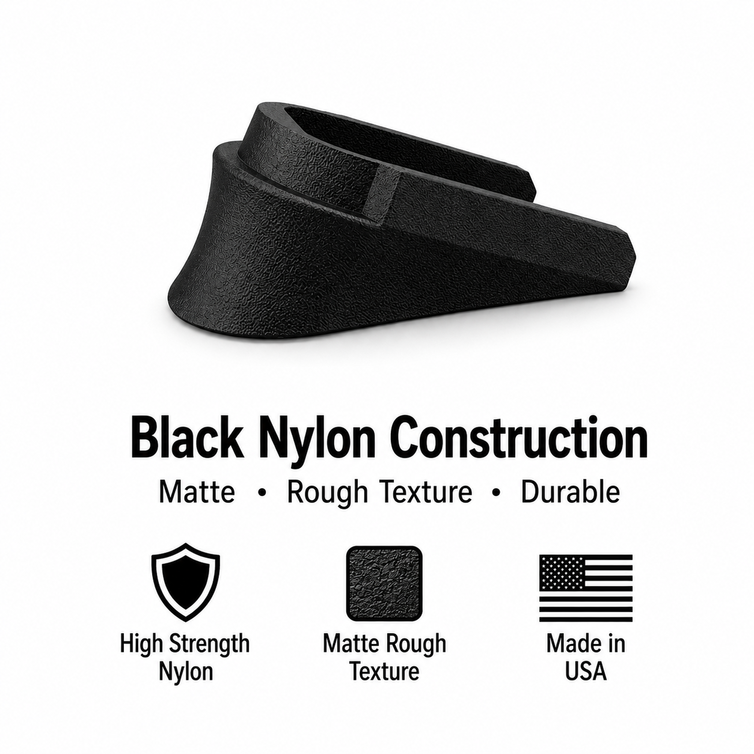 Pinky Grip Extension Compatible with Taurus GX4 GX4 XL PG-HCGX - Nylon Polymer
