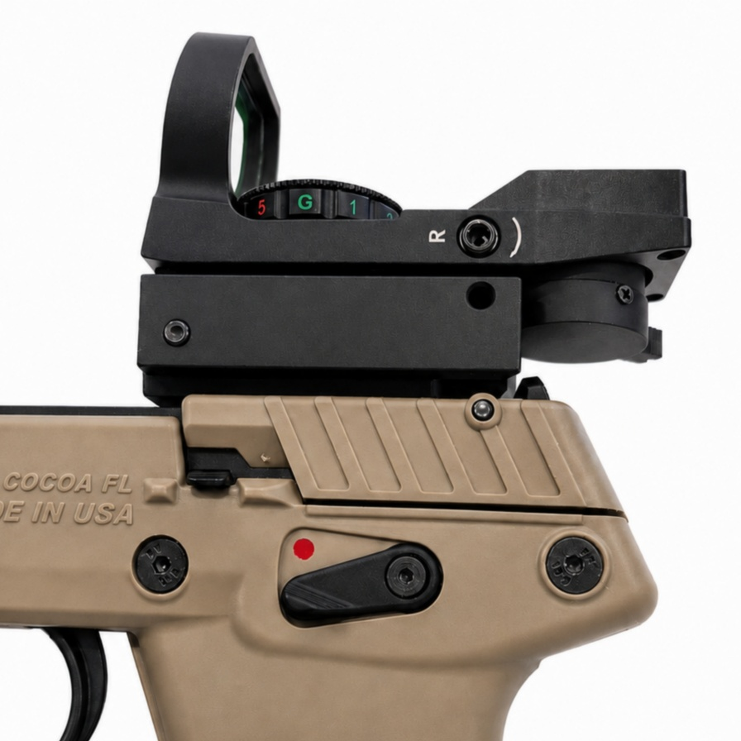 Red Dot Mount Picatinny Rail for Kel-Tec P17, P-17 22LR - Nylon Polymer - Made in USA