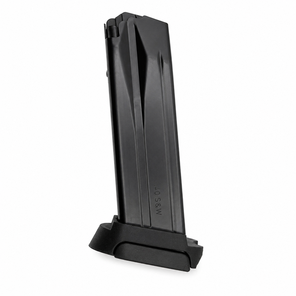 Mag Spacer Sleeve for HK P2000 & USP Compact, Fits Full-Size VP9 VP40 P30 9mm .40 .357 SIG Mags, Black Nylon Polymer - Made in USA