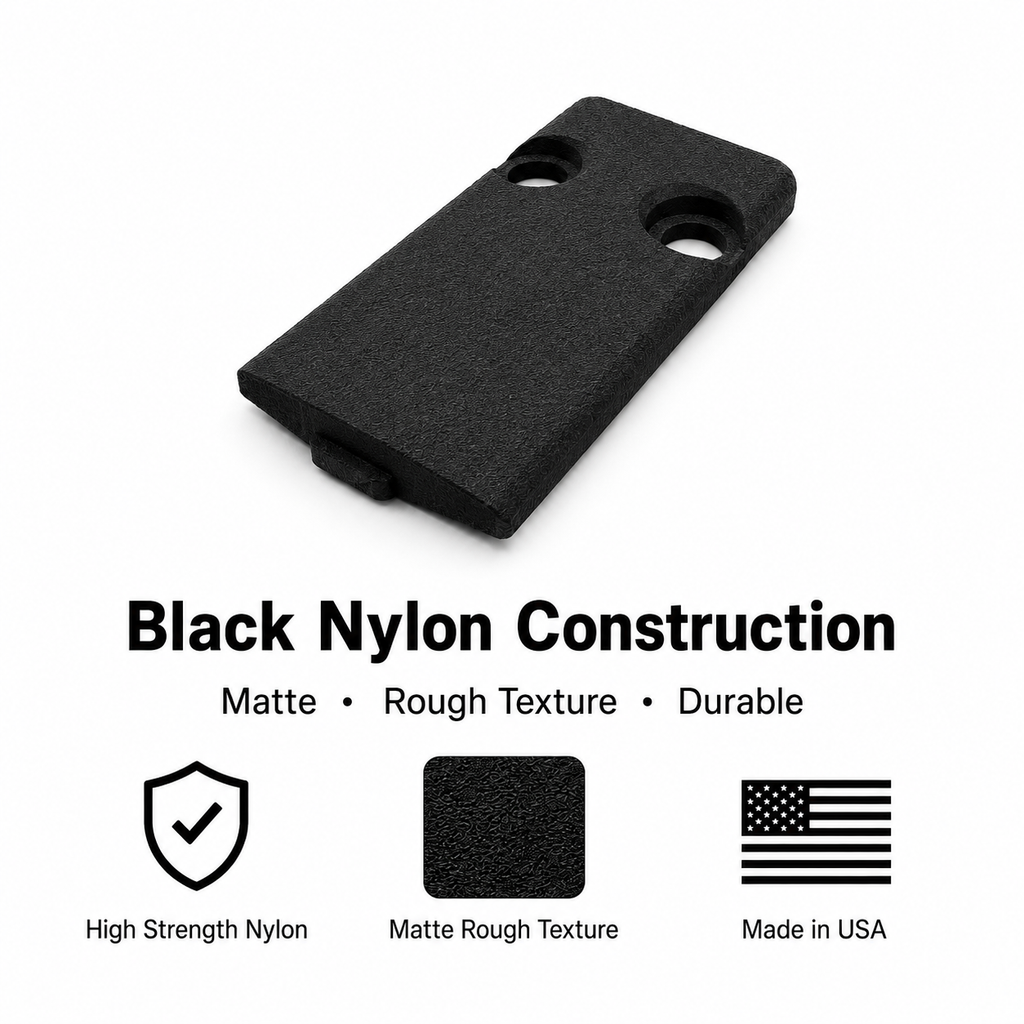 Optics Ready Cut Slide Cover Plate for Sig Sauer P365, P365X, P365 XL, P365 X Macro, & P365 Fuse - Nylon Polymer - Made in USA