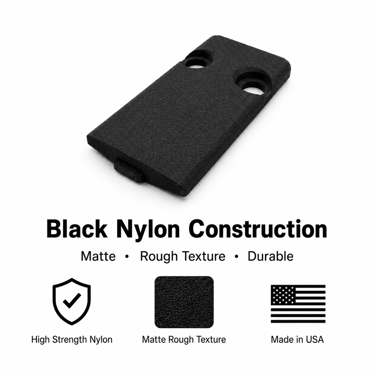 Optics Ready Cut Slide Cover Plate for Sig Sauer P365, P365X, P365 XL, P365 X Macro, & P365 Fuse - Nylon Polymer - Made in USA