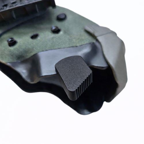 ALS / SLS Nub Thumb Ramps  - For Level I, II, III Safariland Holsters - Slips on - Right Hand - Nylon Polymer