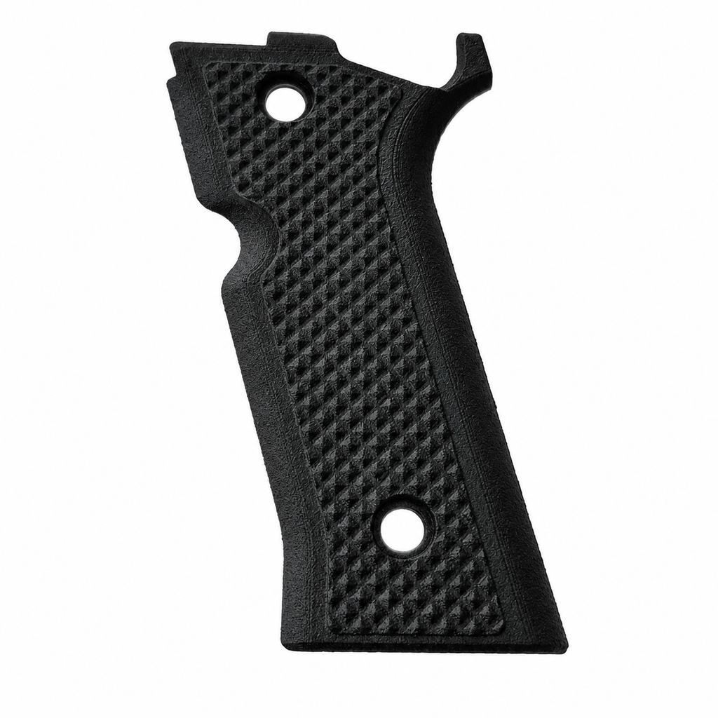 Grips for Beretta 92XI / 92GTS Full Size - Diamond Cut Texture - Black Nylon Polymer