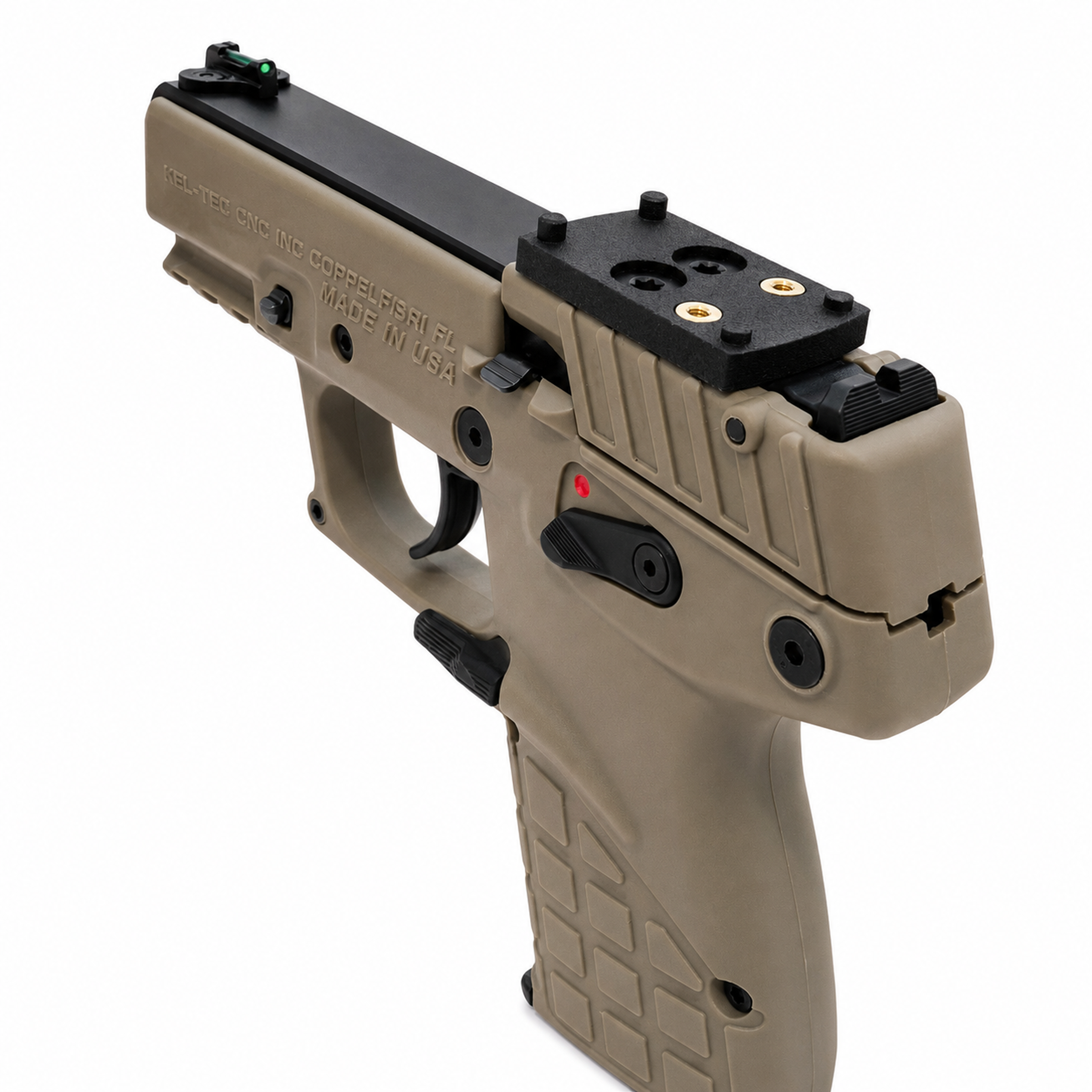 Optic Plate Sight Mount for RMSc Mount for Kel-Tec P17, P-17 22LR - Nylon Polymer