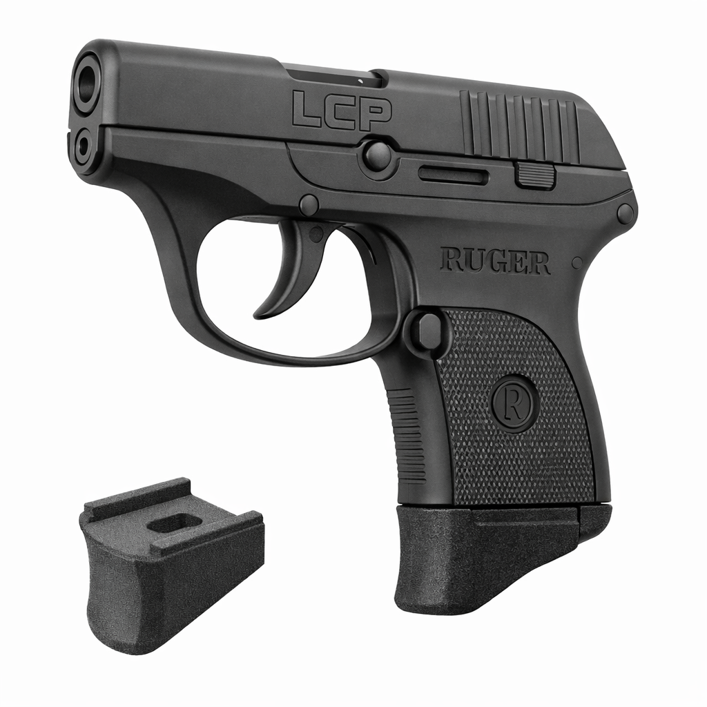 Pinky Grip Extension for Ruger LCP Max .380 10-Round Magazine, 2-Pack – Nylon Polymer Finger Rest Base Plate