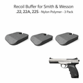 Smith and Wesson 22 22A 22S Recoil Buffer - Nylon Polymer - 3 Pack 