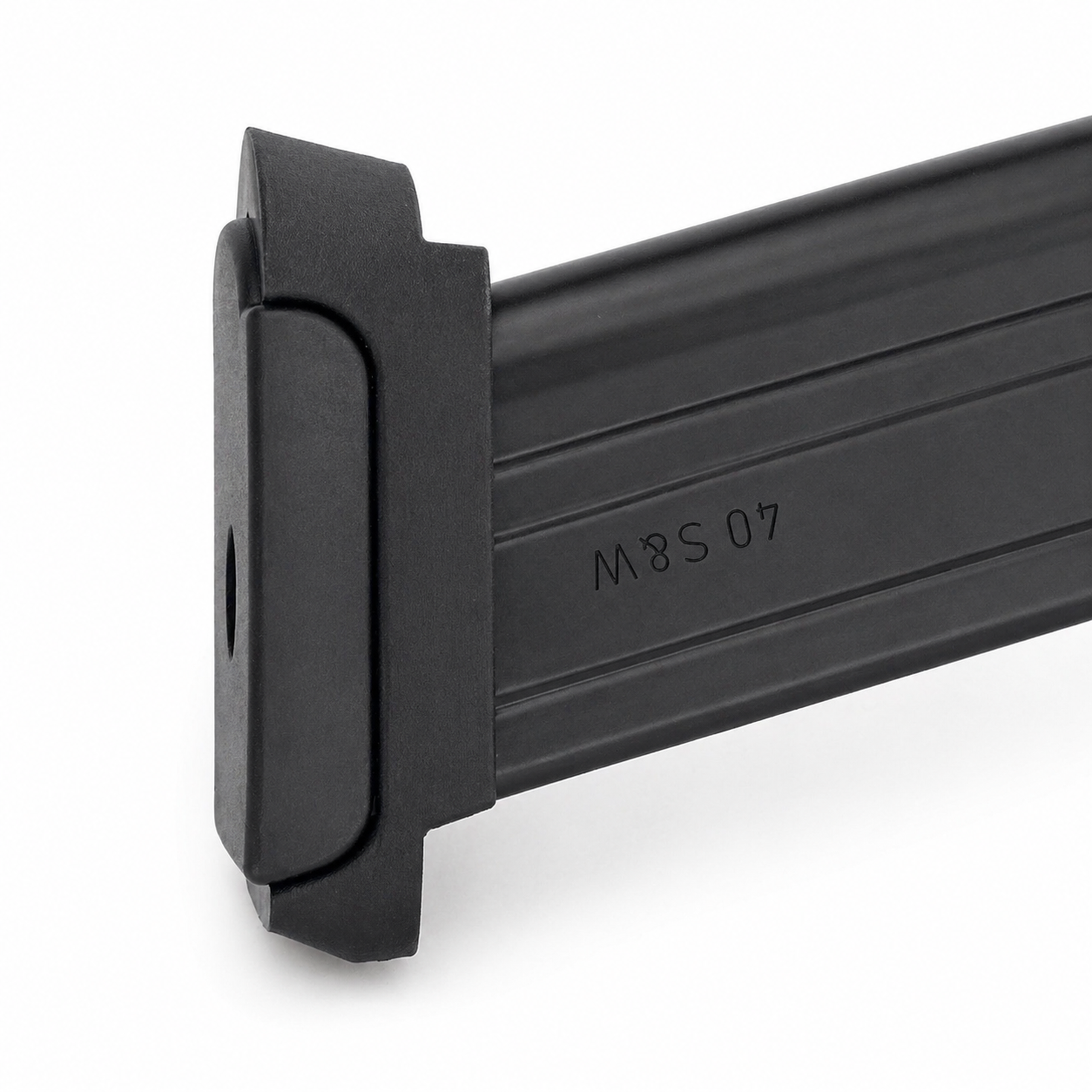 Mag Spacer Sleeve for HK P2000 & USP Compact, Fits Full-Size VP9 VP40 P30 9mm .40 .357 SIG Mags, Black Nylon Polymer - Made in USA