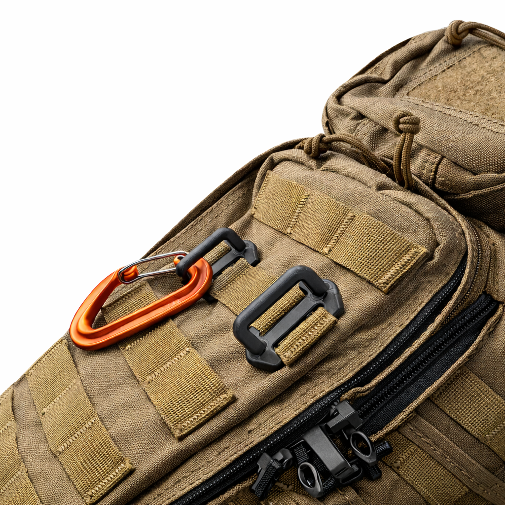 Molle-Compatible Gear Loop (2-Pack) – Rugged Utility Hook for Belts, Vests & Backpacks – Holds Gloves, Keys, Tools