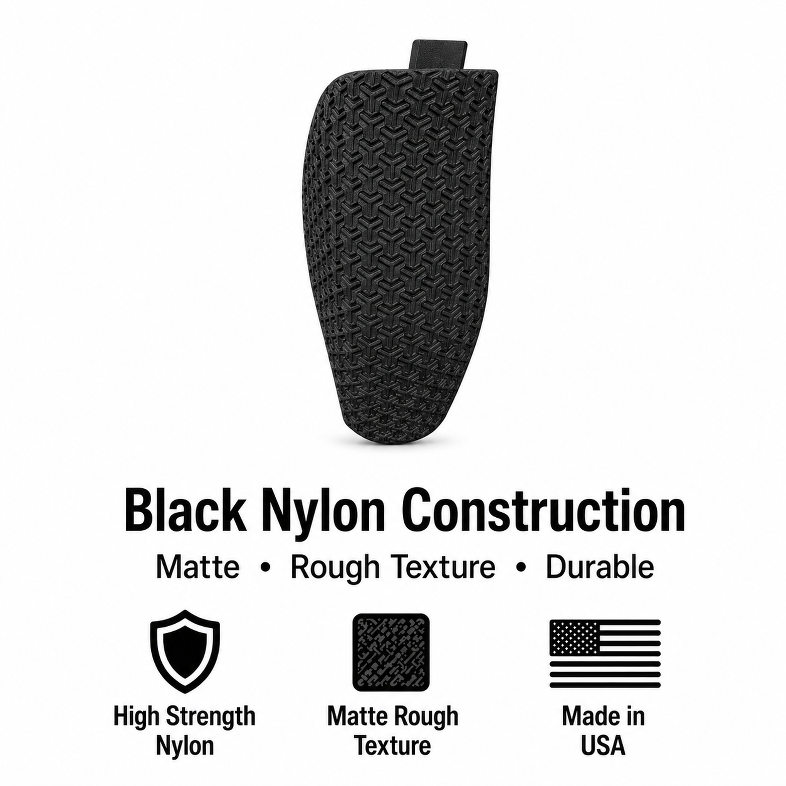 Large Backstrap Custom Grip for Full-size M&P 1.0 and 2.0, Nylon Polymer - Made in USA