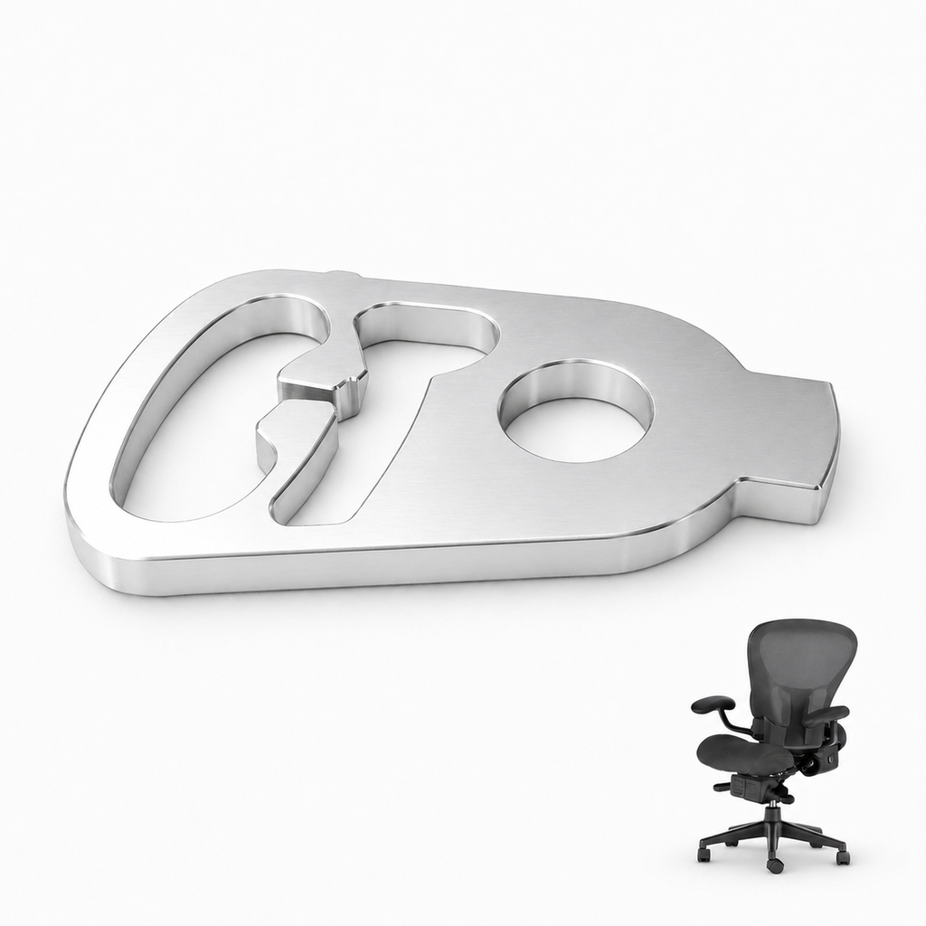 Pivoting Arm Index Replacement for Herman Miller Aeron Chair - Upgraded Aluminum Part - Made in USA 