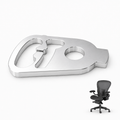 Pivoting Arm Index Replacement for Herman Miller Aeron Chair - Upgraded Aluminum Part - Made in USA 