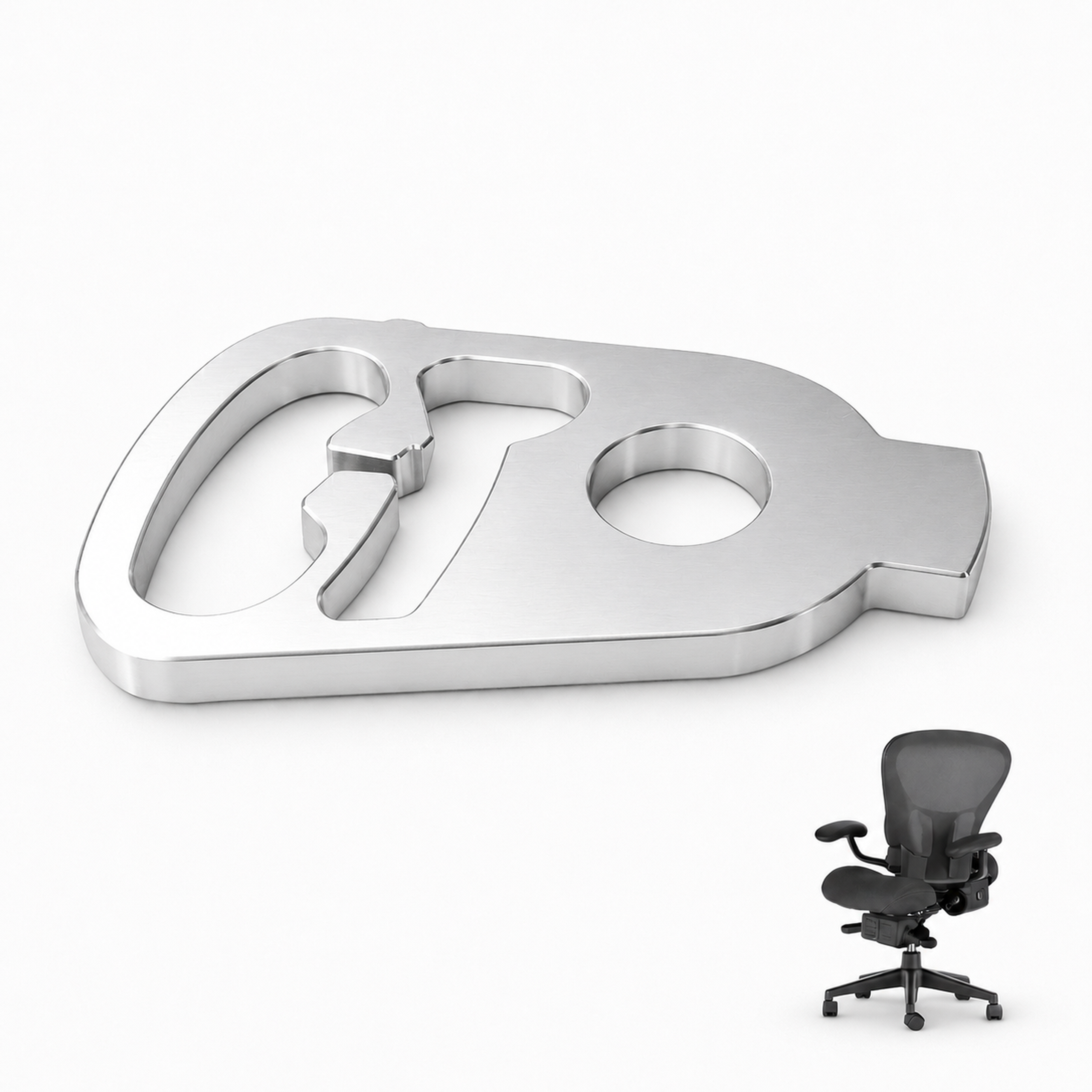 Pivoting Arm Index Replacement for Herman Miller Aeron Chair - Upgraded Aluminum Part - Made in USA 