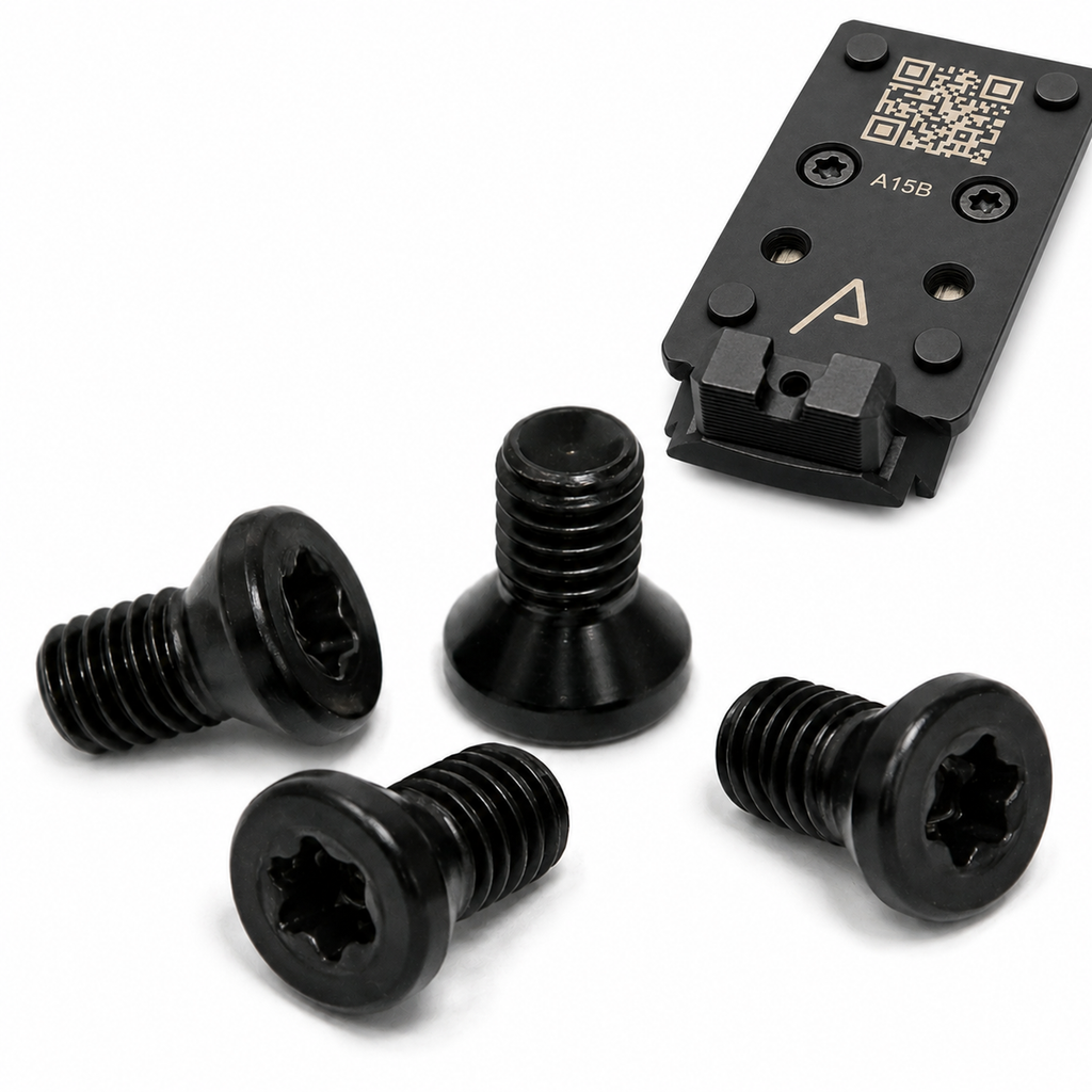 Mounting Plate Steel Torx Screws for Springfield Armory Prodigy AOS - Black Oxide - (4 Pack)