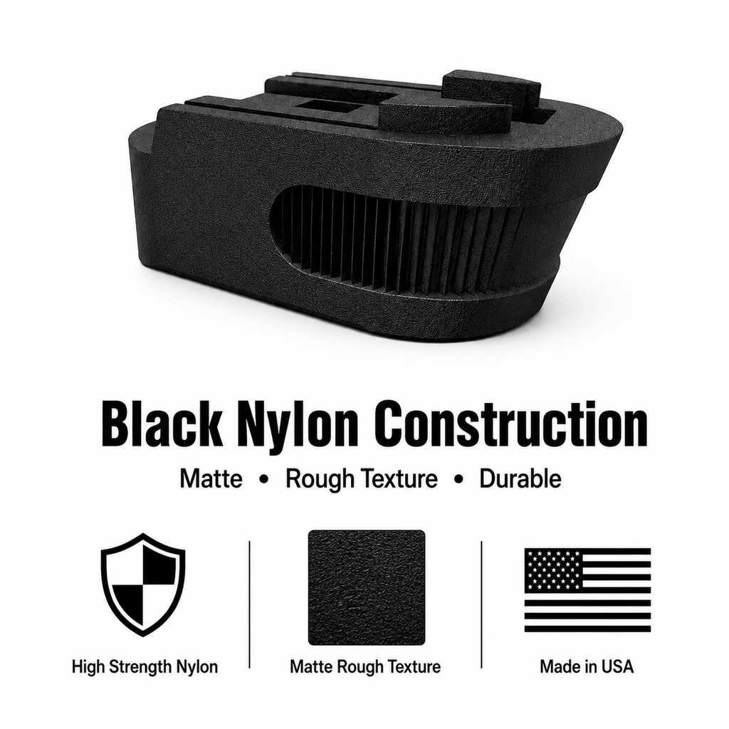 Pinky Grip Extension for Smith & Wesson Bodyguard 2.0 10rd - Nylon Polymer- Made in USA