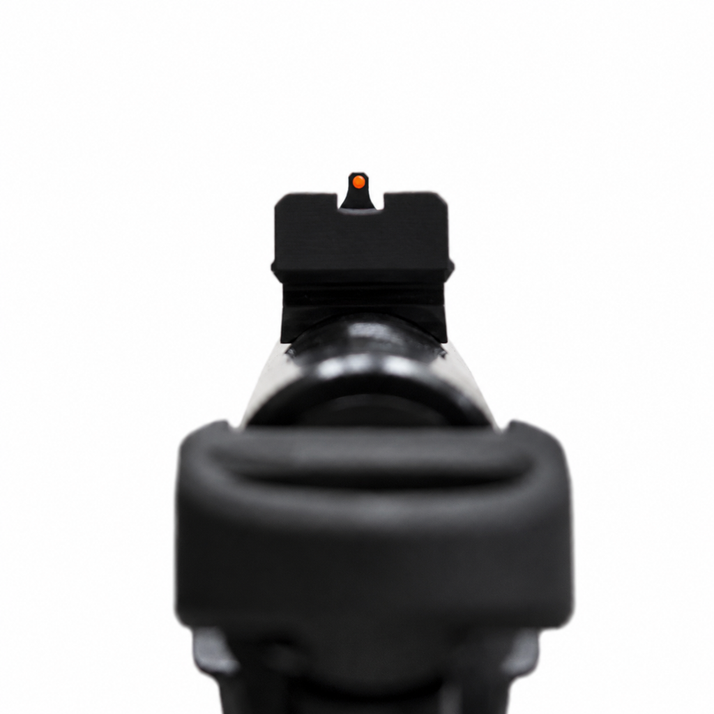 Fiber Optic Replacement Front Sight (Red) for Ruger Mark II, III, & IV 22/45 & Browning Buck Mark - Nylon Polymer