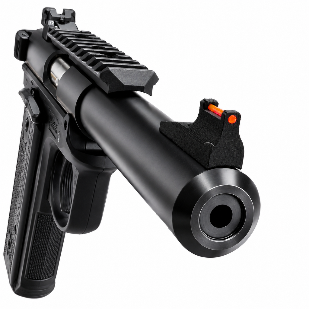 Fiber Optic Replacement Front Sight (Red) for Ruger Mark II, III, & IV 22/45 & Browning Buck Mark - Nylon Polymer