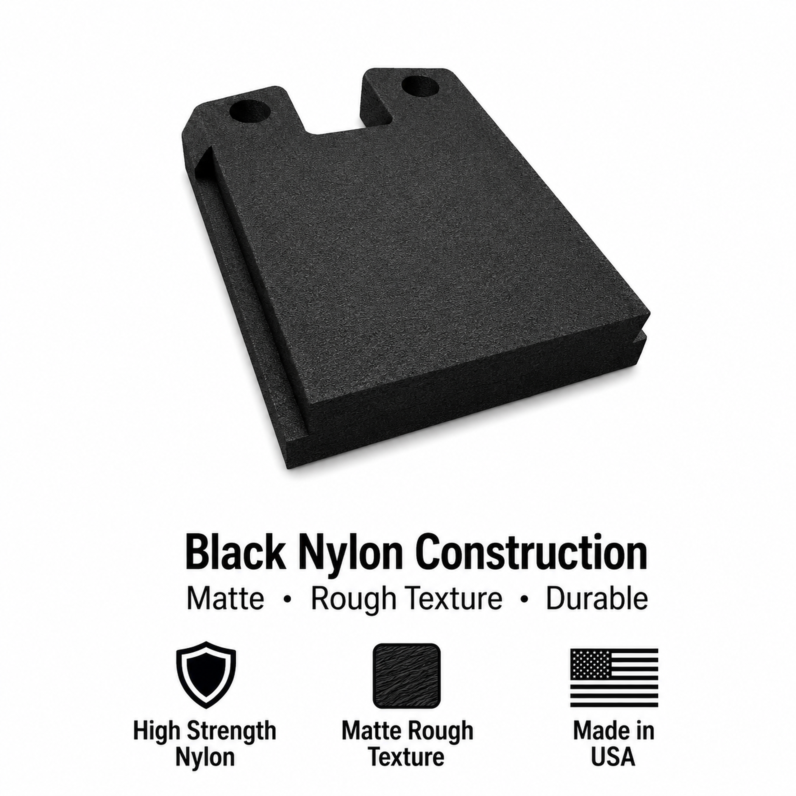 Rear Sight Insert for Delta Point Pro - Black Nylon Polymer - Made in USA