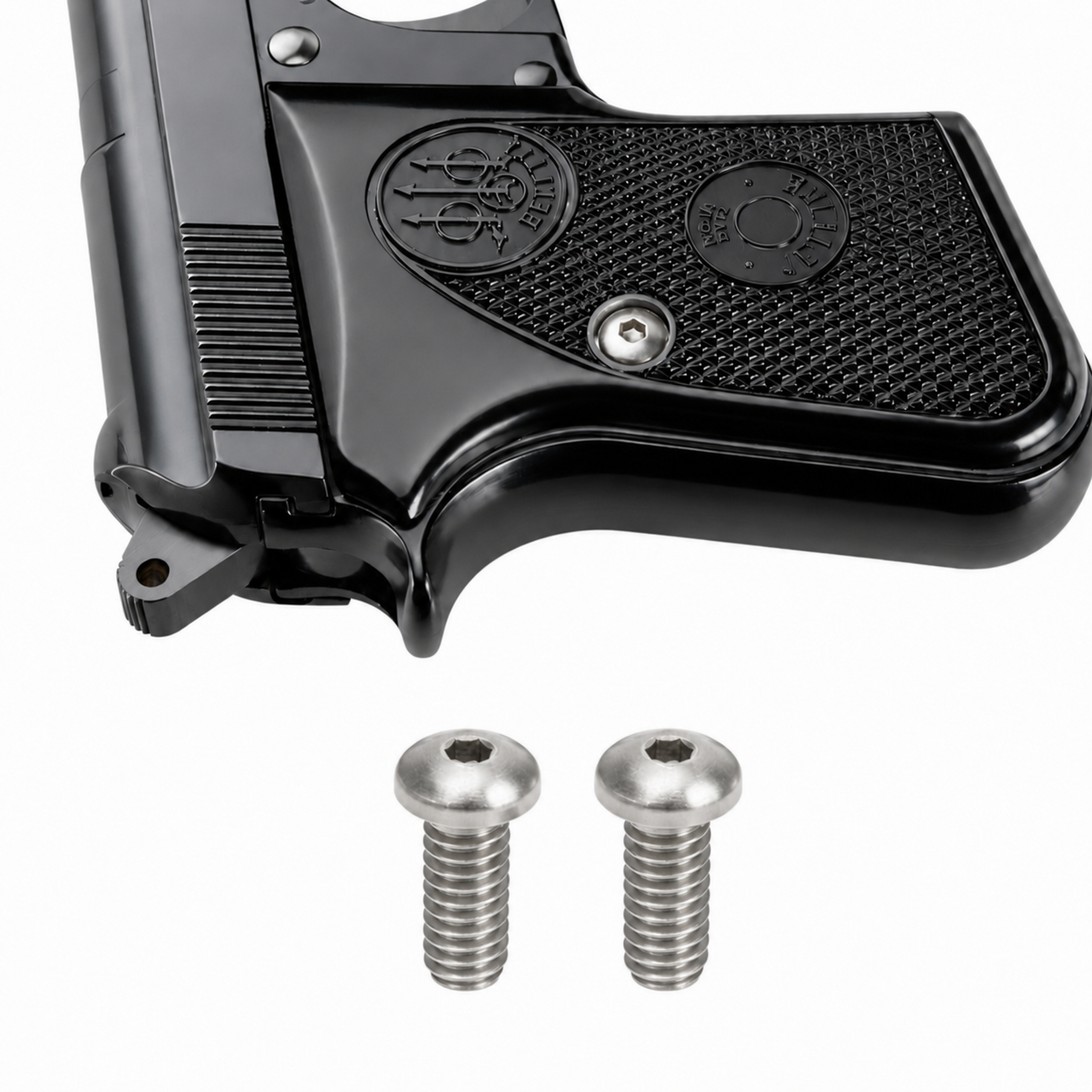 Hex Grip Panel Screws for Beretta Jetfire Tomcat Minx 950 950B 950BS 21A 3032 - Stainless Steel - (2 Pack)