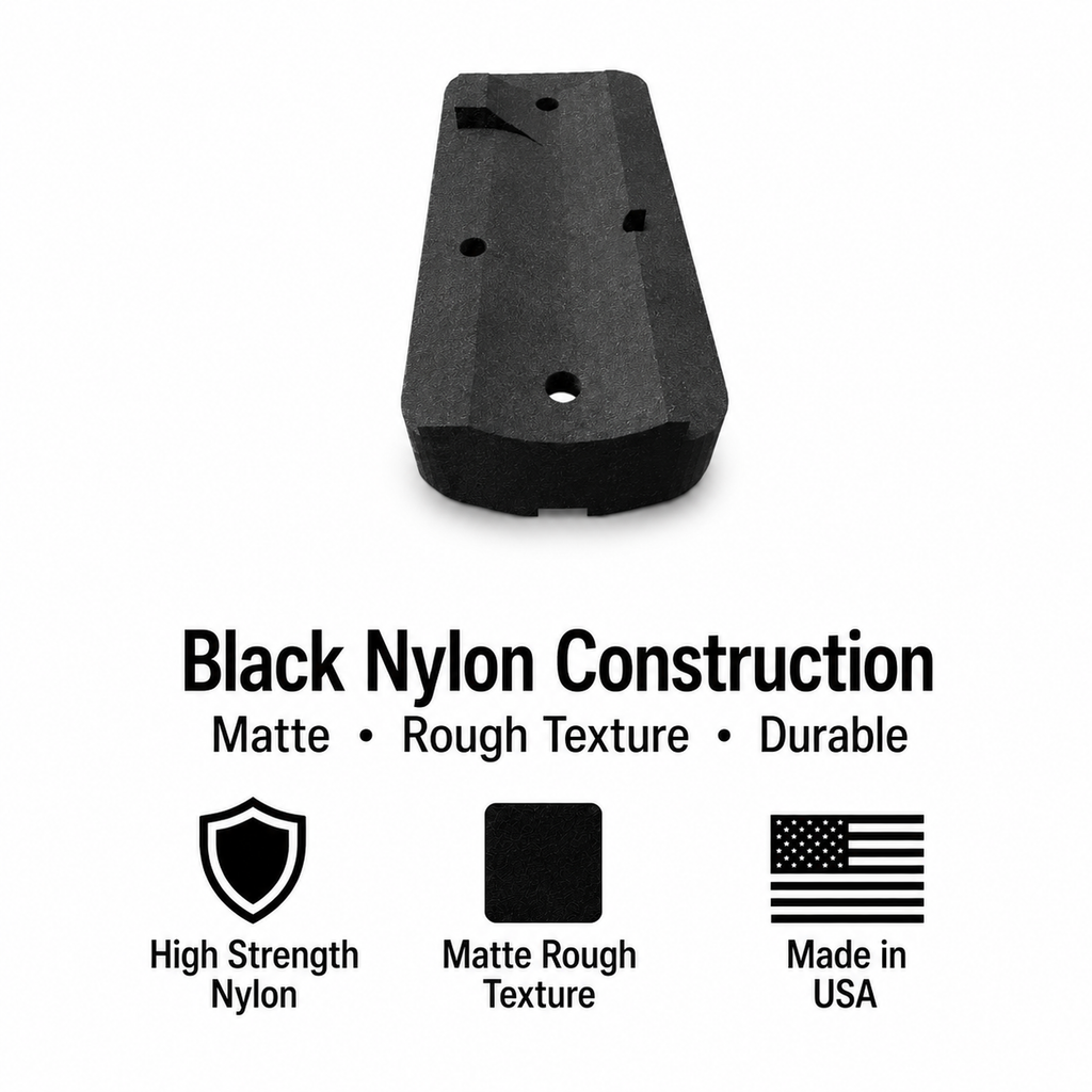 Optic Plate Adapter for Ruger Mark I, II, III, & IV - RMR Red Dot Mount - Nylon Polymer